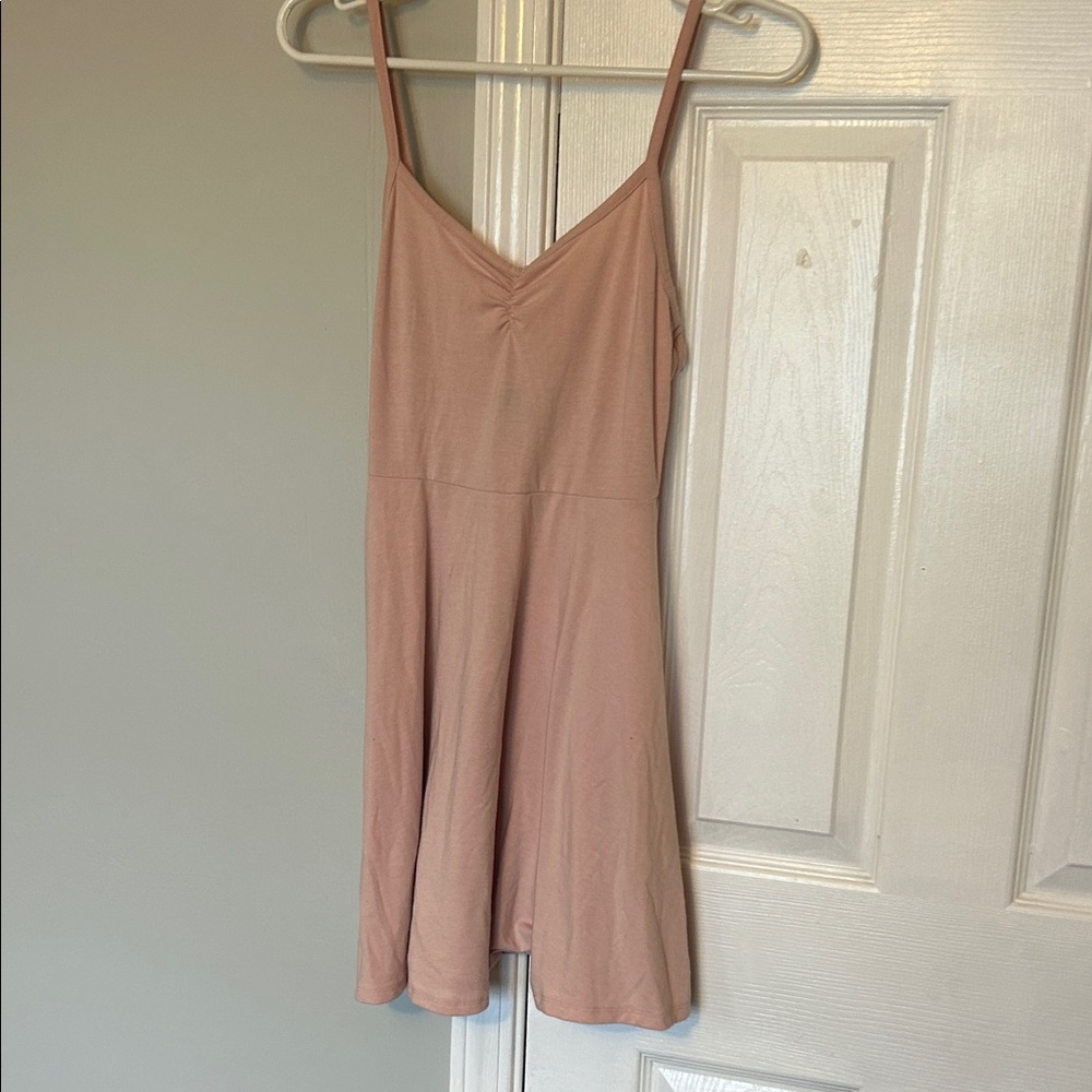 Ballet core Pink Spaghetti Strap Dress